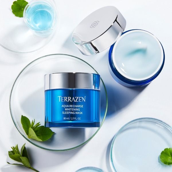 Нічна маска для обличчя TERRAZEN AQUA RECHARGE WHITENING SLEEPING MASK 80мл TRZ-AQUA-SM04 фото