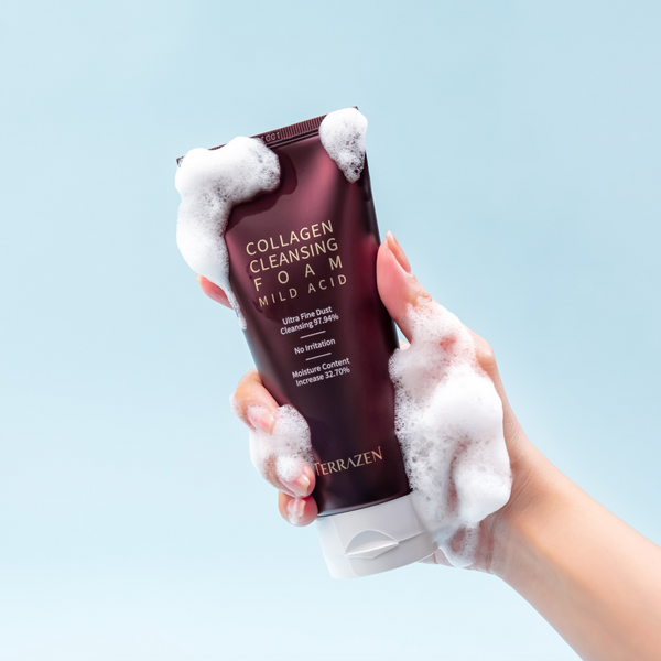 Пінка для очищення шкіри обличчя TERRAZEN COLLAGEN CLEANSING FOAM MILD ACID 140мл TRZ-FOAM-01 фото
